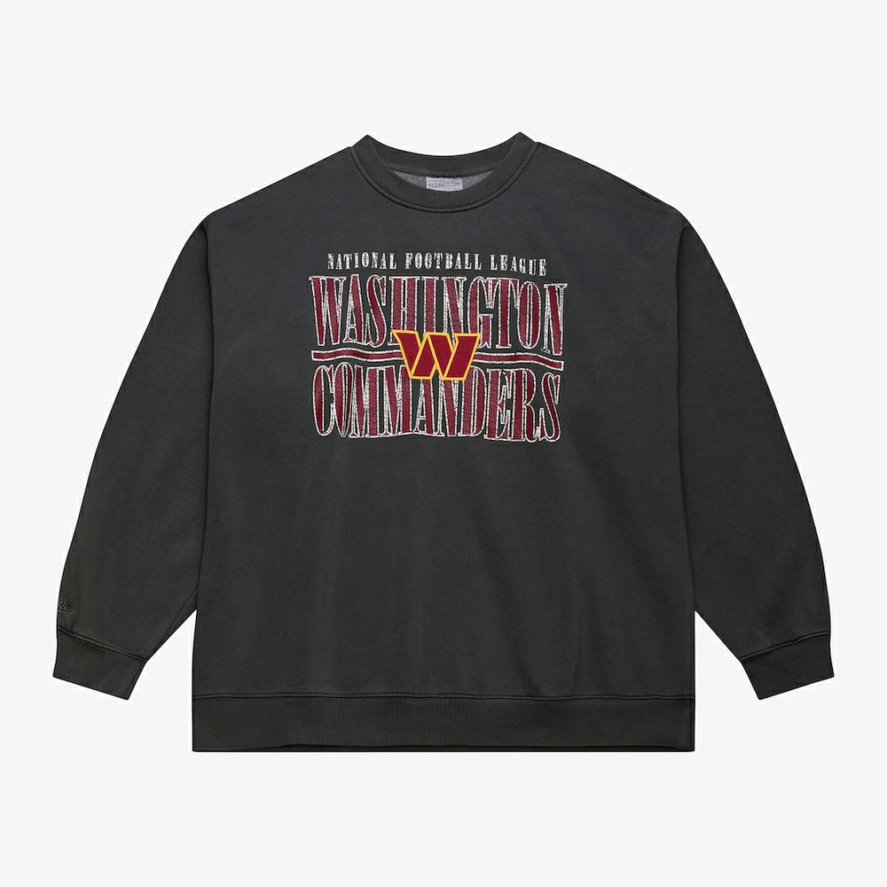 Washington Commanders Downtown Collection Fleece Sweatshirt Black | Mitchell & Ness