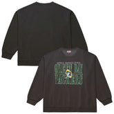 Green Bay Packers Downtown Crew Vintage Logo Sweatshirt Black | Mitchell & Ness