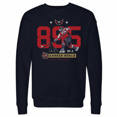 Alexander Ovechkin Washington Capitals 500 Level Number Pullover Sweatshirt - Navy - NHL