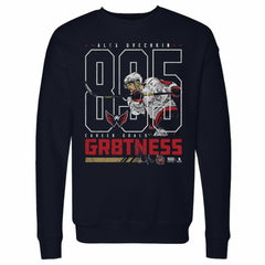 Alexander Ovechkin Washington Capitals 500 Level Outline Pullover Sweatshirt - Navy - NHL