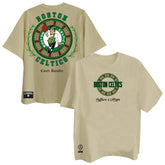 Boston Celtics Two Hype Worldwide Collection Premium T-Shirt Khaki - NBA