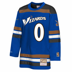 Gilbert Arenas Washington Wizards Youth Maxxed Out 2.0 Fashion Hockey Jersey Blue - NBA