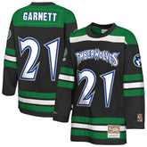 Kevin Garnett Minnesota Timberwolves Youth Maxxed Out 2.0 Fashion Hockey Jersey Black - NBA