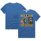 Stephen Curry Golden State Warriors Homage Unisex NBA Jam Tri-Blend T-Shirt Royal - NBA