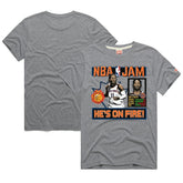 Jalen Brunson New York Knicks Homage Unisex NBA Jam Tri-Blend T-Shirt Gray - NBA