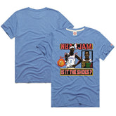 Shai Gilgeous-Alexander Oklahoma City Thunder Homage Unisex NBA Jam Tri-Blend T-Shirt Light Blue - NBA