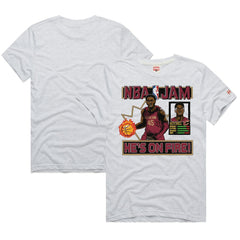 Donovan Mitchell Cleveland Cavaliers Homage Unisex NBA Jam Tri-Blend T-Shirt Ash - NBA