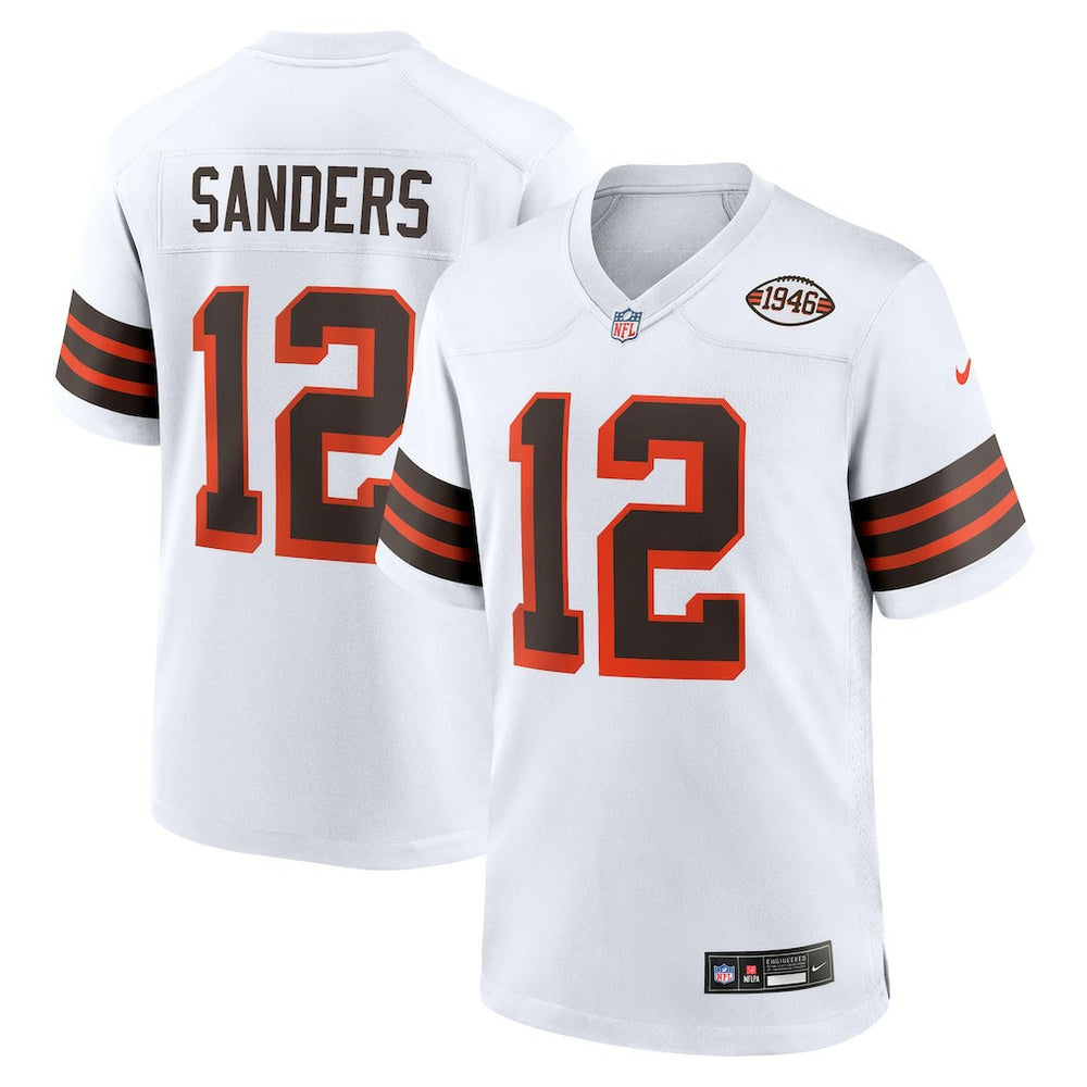 Shedeur Sanders Cleveland Browns 2025 NFL Draft 2nd Alternate Game Jersey White | Nike for Sale