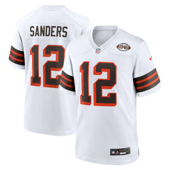 Shedeur Sanders Cleveland Browns 2025 NFL Draft 2nd Alternate Game Jersey White | Nike for Sale