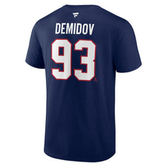 Ivan Demidov Montreal Canadiens Fanatics Authentic Stack Name & Number T-Shirt - Navy - NHL