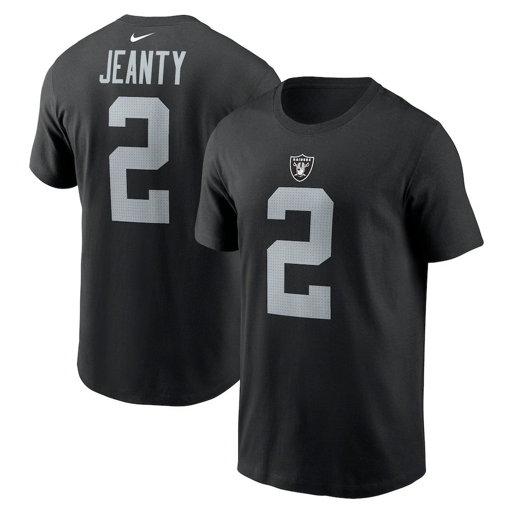 Ashton Jeanty Las Vegas Raiders Name & Number T-Shirt Black | Nike for Sale