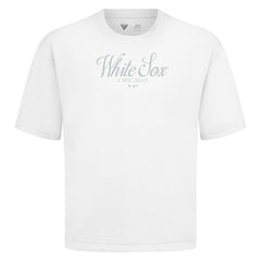 Chicago White Sox Levelwear Ethereal Oversized Luxe Signature Knit T-Shirt - MLB