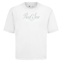 Boston Red Sox Levelwear Ethereal Oversized Luxe Signature Knit T-Shirt - MLB