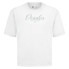 Baltimore Orioles Levelwear Ethereal Oversized Luxe Signature Knit T-Shirt - MLB
