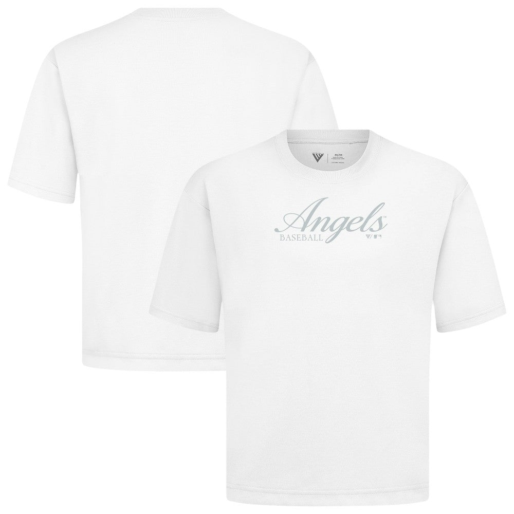 Los Angeles Angels Levelwear Ethereal Oversized Luxe Signature Knit T-Shirt - MLB