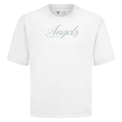 Los Angeles Angels Levelwear Ethereal Oversized Luxe Signature Knit T-Shirt - MLB