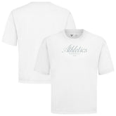 Athletics Levelwear Ethereal Oversized Luxe Signature Knit T-Shirt - MLB
