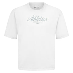 Athletics Levelwear Ethereal Oversized Luxe Signature Knit T-Shirt - MLB