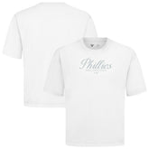 Philadelphia Phillies Levelwear Ethereal Oversized Luxe Signature Knit T-Shirt - MLB