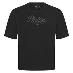 Philadelphia Phillies Levelwear Ethereal Oversized Luxe Signature Knit T-Shirt - MLB