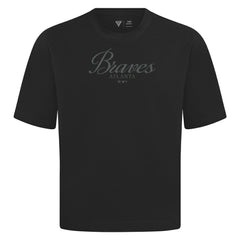 Atlanta Braves Levelwear Ethereal Oversized Luxe Signature Knit T-Shirt - MLB