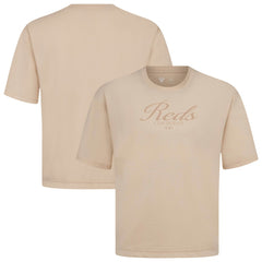Cincinnati Reds Levelwear Ethereal Oversized Luxe Signature Knit T-Shirt - MLB