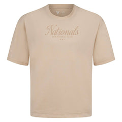 Washington Nationals Levelwear Ethereal Oversized Luxe Signature Knit T-Shirt - MLB