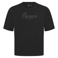 Milwaukee Brewers Levelwear Ethereal Oversized Luxe Signature Knit T-Shirt - MLB