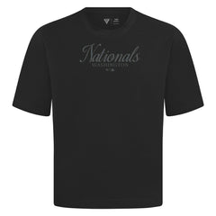 Washington Nationals Levelwear Ethereal Oversized Luxe Signature Knit T-Shirt - MLB