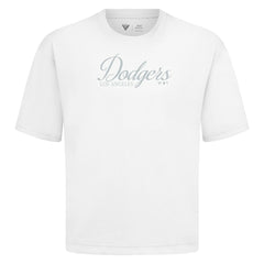 Los Angeles Dodgers Levelwear Ethereal Oversized Luxe Signature Knit T-Shirt - MLB