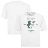 Baltimore Orioles Levelwear Crossway Oversized Luxe Signature Knit T-Shirt - MLB