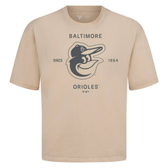 Baltimore Orioles Levelwear Crossway Oversized Luxe Signature Knit T-Shirt - MLB