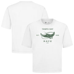 Tampa Bay Rays Levelwear Crossway Oversized Luxe Signature Knit T-Shirt - MLB