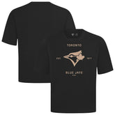 Toronto Blue Jays Levelwear Crossway Oversized Luxe Signature Knit T-Shirt - MLB