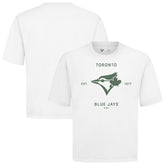 Toronto Blue Jays Levelwear Crossway Oversized Luxe Signature Knit T-Shirt - MLB