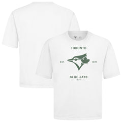 Toronto Blue Jays Levelwear Crossway Oversized Luxe Signature Knit T-Shirt - MLB