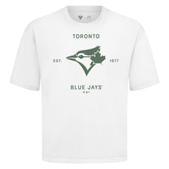 Toronto Blue Jays Levelwear Crossway Oversized Luxe Signature Knit T-Shirt - MLB