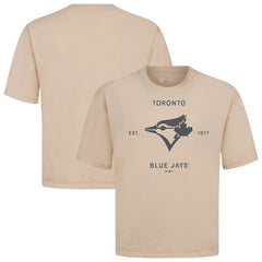 Toronto Blue Jays Levelwear Crossway Oversized Luxe Signature Knit T-Shirt - MLB