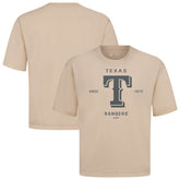 Texas Rangers Levelwear Crossway Oversized Luxe Signature Knit T-Shirt - MLB
