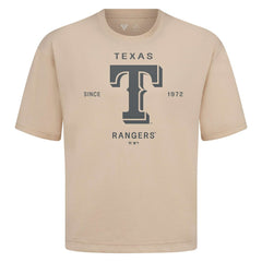 Texas Rangers Levelwear Crossway Oversized Luxe Signature Knit T-Shirt - MLB