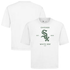 Chicago White Sox Levelwear Crossway Oversized Luxe Signature Knit T-Shirt - MLB