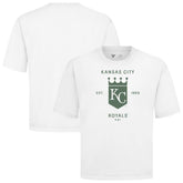 Kansas City Royals Levelwear Crossway Oversized Luxe Signature Knit T-Shirt - MLB