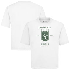 Kansas City Royals Levelwear Crossway Oversized Luxe Signature Knit T-Shirt - MLB