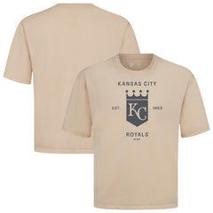 Kansas City Royals Levelwear Crossway Oversized Luxe Signature Knit T-Shirt - MLB