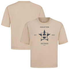 Houston Astros Levelwear Crossway Oversized Luxe Signature Knit T-Shirt - MLB