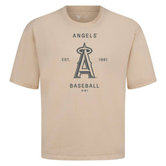 Los Angeles Angels Levelwear Crossway Oversized Luxe Signature Knit T-Shirt - MLB