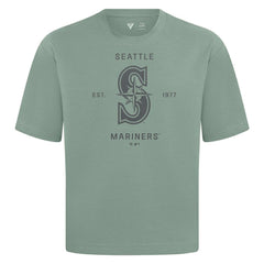Seattle Mariners Levelwear Crossway Oversized Luxe Signature Knit T-Shirt - MLB