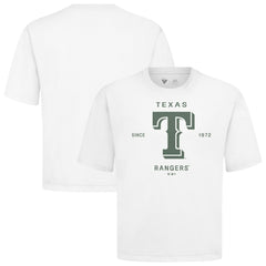 Texas Rangers Levelwear Crossway Oversized Luxe Signature Knit T-Shirt - MLB