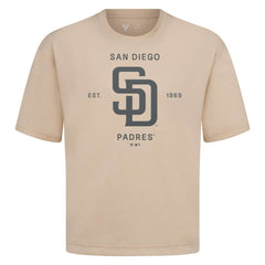 San Diego Padres Levelwear Crossway Oversized Luxe Signature Knit T-Shirt - MLB