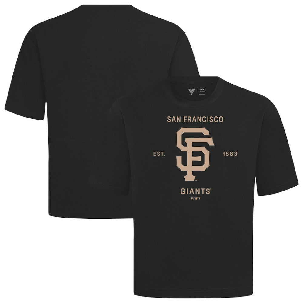 San Francisco Giants Levelwear Crossway Oversized Luxe Signature Knit T-Shirt - MLB